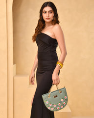 Handpainted Green U Shape Chain Sling