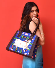 Pichwai Print Tote Bag