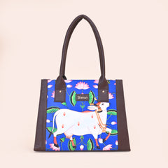 Pichwai Print Tote Bag