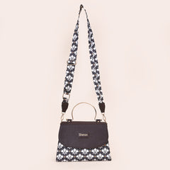 Leather Sling Bag Traditional Print